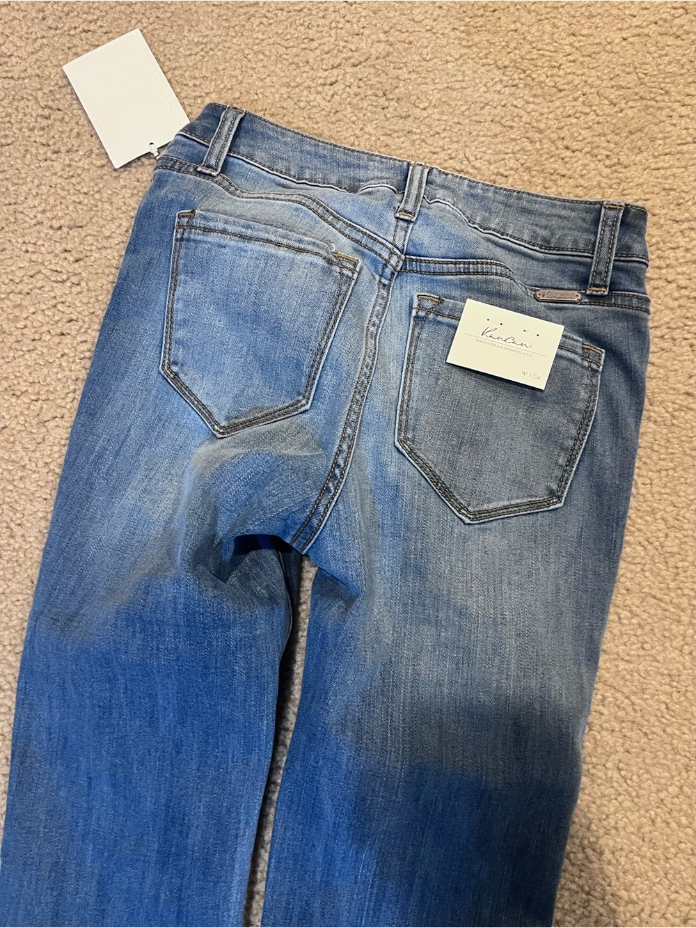 NWT Women's Blue Denim Jeans KanCan Bootcut western flare size 24 / 1 - Picture 4 of 4